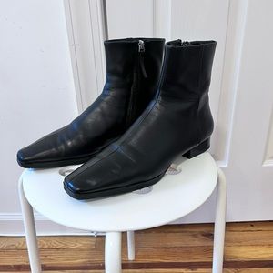 Mango Chelsea Leather Boots
